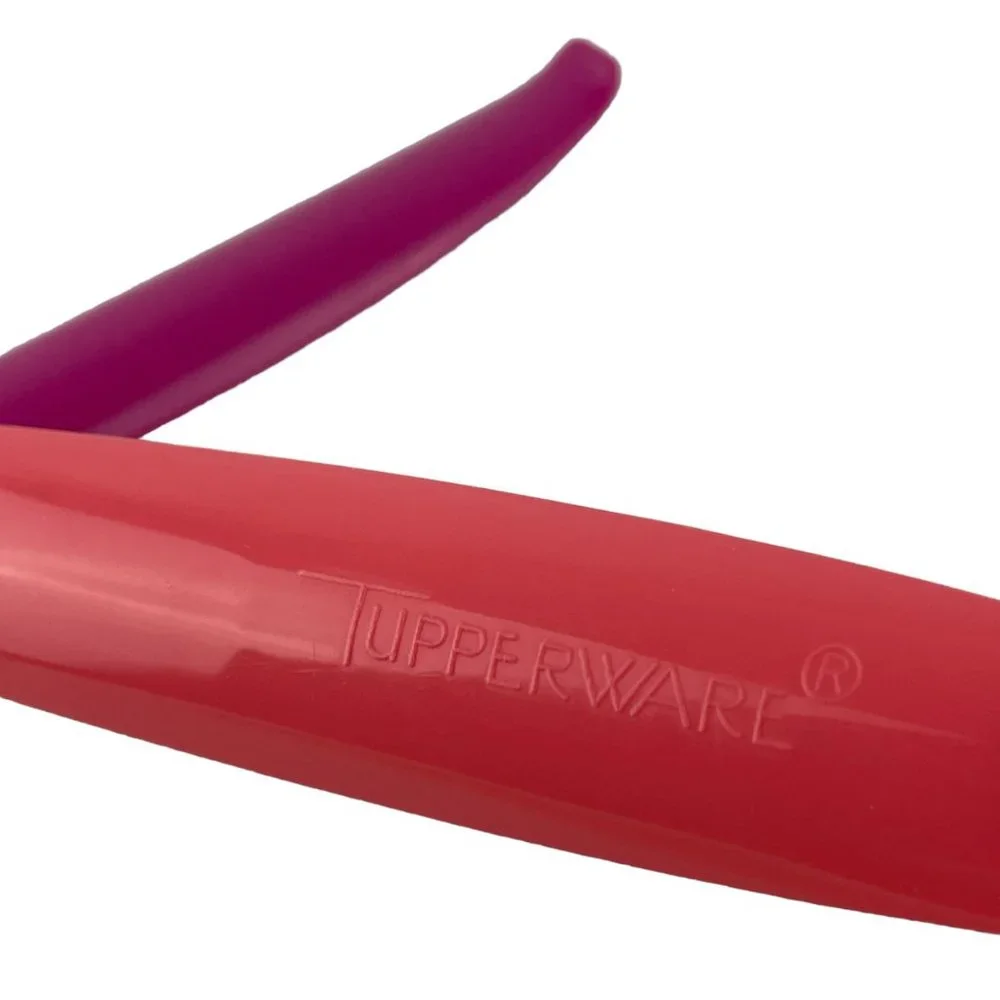 Tupperware Serrated Grapefruit Knife Lettuce Tomato Corer Scoop Pink Coral‎